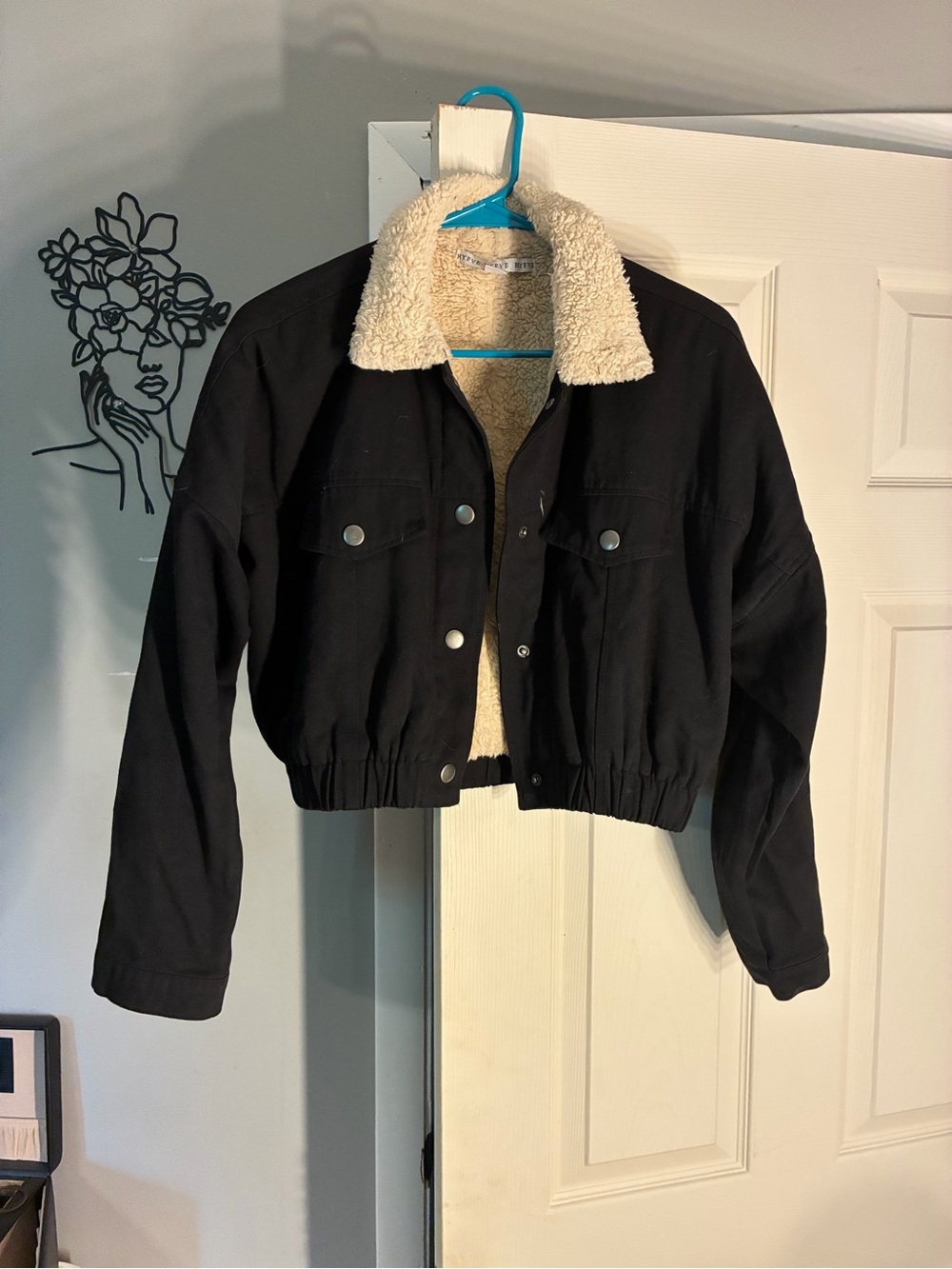 HYFVE Cream Sherpa Lined Jacket